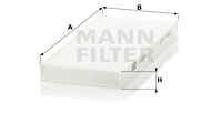 Filtru, aer habitaclu (CU22162 MANN-FILTER) HOLDEN,ISUZU,OPEL,VAUXHALL