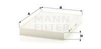 Filtru, aer habitaclu (CU28003 MANN-FILTER) CHRYSLER,DODGE,LANCIA