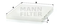 Filtru, aer habitaclu (CU3059 MANN-FILTER) OPEL,VAUXHALL