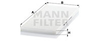 Filtru, aer habitaclu (CU3942 MANN-FILTER) ALFA ROMEO,FIAT,LANCIA