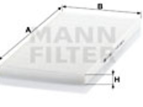 Filtru, aer habitaclu (CU3942 MANN-FILTER) ALFA ROMEO,FIAT,LANCIA