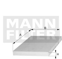 Filtru, aer habitaclu (CUK 26 035 CUK26035 MANN-FI