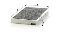 Filtru, aer habitaclu (CUK3139 MANN-FILTER) ALPINA,BMW,BMW (BRILLIANCE)