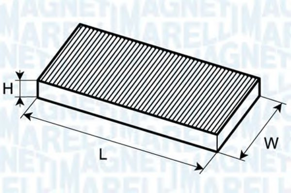 Filtru, aer habitaclu FIAT CROMA (194) (2005 - 2016) MAGNETI MARELLI 350203061800