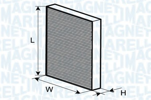 Filtru, aer habitaclu FIAT LINEA (323) (2007 - 2016) MAGNETI MARELLI 350203062450