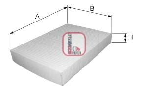 Filtru, aer habitaclu FIAT PUNTO (199), OPEL CORSA D, VAUXHALL CORSA Mk III (D) (L_8) - SOFIMA S 3124 C