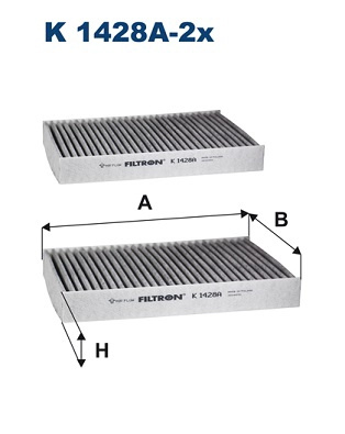 Filtru, aer habitaclu FILTRON K1428A-2x se potriveste la ALPINA XB7 (G07) 2020 2021 2022 2023 2024 2025