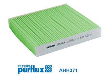 Filtru, aer habitaclu Filtru habitaclu anti-alergic ABARTH 500 / 595 / 695 500C / 595C / 695C FIAT 500 500 C 500E PANDA LANCIA YPSILON 0.9-Electric 07.07- PURFLUX PX AHH371