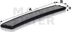 Filtru. aer habitaclu Filtru habitaclu cu carbon activat BMW 3 E46 X3 E83 1.6-3.2 12.97-12.11 ALPINA B3 (E46), Sedan, 03.1999 - 01.2006 Mann-Filter CUK 6724