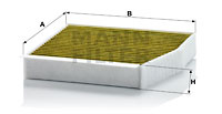 Filtru, aer habitaclu (FP26007 MANN-FILTER) INFINITI,MERCEDES-BENZ,MERCEDES-BENZ (BBDC)