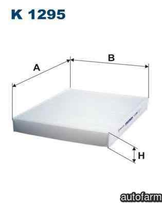 Filtru, aer habitaclu HYUNDAI ix55 FILTRON K1295
