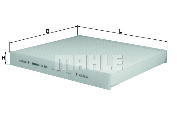 Filtru, aer habitaclu (LA888 MAHLE KNECHT) AUDI,CU