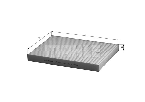 Filtru, aer habitaclu (LA93 MAHLE KNECHT) AUDI,SEAT