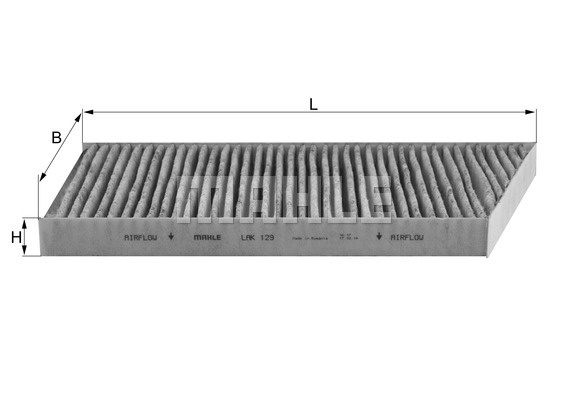 Filtru, aer habitaclu (LAK129 MAHLE KNECHT) ALFA ROMEO,AUDI,BMW,CHEVROLET,Citroen,DACIA,FIAT,FORD,HYUNDAI,JAGUAR,JEEP,KIA,LADA,LANCIA,LAND ROVER,MAZDA,MERCEDES-BENZ,MITSUBISHI,NISSAN,OPEL,PEUGEOT,RENA