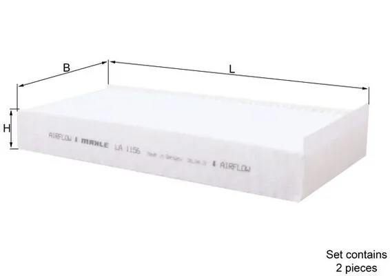 Filtru aer habitaclu MAHLE SUZUKI IGNIS III (MF, FF) 2020-2025 - LA 1156/S