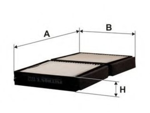 Filtru, aer habitaclu MAZDA PREMACY (CP) (1999 - 2005) FILTRON K1112-2x piesa NOUA