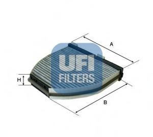 Filtru, aer habitaclu MERCEDES-BENZ C-CLASS limuzina (W204), MERCEDES-BENZ C-CLASS T-Model (S204), MERCEDES-BENZ GLK-CLASS (X204) - UFI 54.163.00