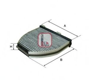 Filtru, aer habitaclu MERCEDES C-CLASS (W204) (2007 - 2014) SOFIMA S 4163 CA piesa NOUA