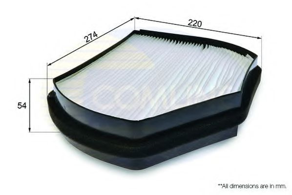 Filtru, aer habitaclu MERCEDES E-CLASS Combi (S210) (1996 - 2003) COMLINE EKF197 piesa NOUA