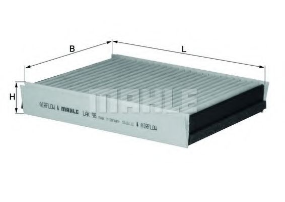 Filtru, aer habitaclu MERCEDES M-CLASS (W163) (1998 - 2005) MAHLE ORIGINAL LAK 98 piesa NOUA
