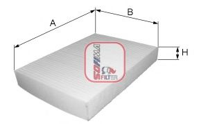 Filtru, aer habitaclu NISSAN NAVARA (D40) (2004 - 2016) SOFIMA S 3214 C