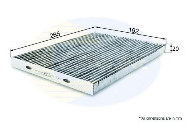 Filtru, aer habitaclu NISSAN QASHQAI / QASHQAI +2 (J10, JJ10) (2007 - 2013) COMLINE EKF191A piesa NOUA