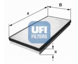 Filtru, aer habitaclu OPEL AGILA (A) (H00), VAUXHALL AGILA Mk I (A), SUZUKI WAGON R+ (MM) - UFI 53.075.00