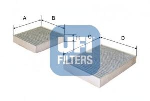 Filtru, aer habitaclu PEUGEOT 207 (WA_, WC_), PEUGEOT 207 CC (WD_), PEUGEOT 207 SW combi (WK_) - UFI 54.164.00