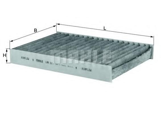 Filtru, aer habitaclu RENAULT MEGANE I (BA0/1_), RENAULT MEGANE I Coup (DA0/1_), RENAULT MEGANE I Classic (LA0/1_) - KNECHT LAK 87