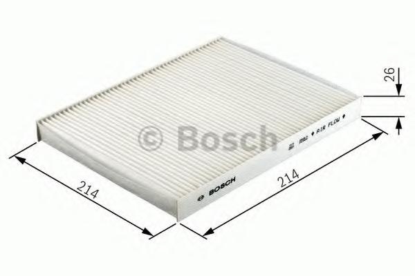 Filtru, aer habitaclu SMART FORTWO cupe (451), SMART FORTWO Cabrio (451) - BOSCH 1 987 432 499
