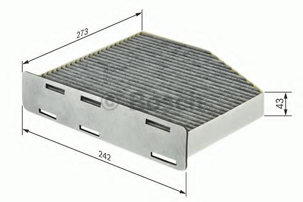 Filtru, aer habitaclu VOLVO S80 I limuzina (TS, XY), VOLVO V70 Mk II (SW), VOLVO S60 I limuzina - BOSCH 1 987 432 464