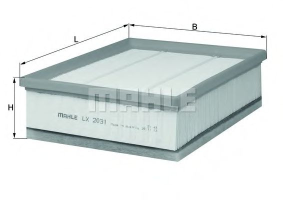 Filtru aer LAND ROVER DEFENDER Station Wagon (LD) (1990 - 2016) MAHLE ORIGINAL LX 2031