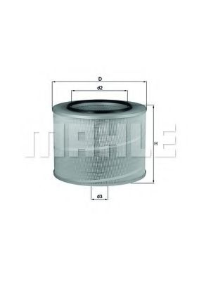 Filtru aer MERCEDES ACTROS (1996 - 2002) MAHLE ORIGINAL LX 506