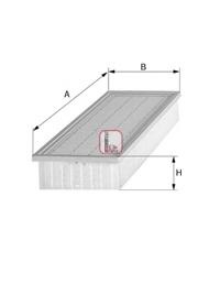 Filtru aer MERCEDES-BENZ C-CLASS limuzina (W203), MERCEDES-BENZ C-CLASS Sportscoupe (CL203), MERCEDES-BENZ C-CLASS T-Model (S203) - SOFIMA S 8602 A
