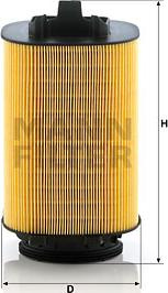 Filtru aer MERCEDES C C204 C T-MODEL S204 C W204 E A207 E C207 E T-MODEL S212 E W212 GLC C253 GLC X253 GLK X204 I MERCEDES-BENZ GLC (C253), Compartiment, 06.2016 - Mann-Filter C 14 006