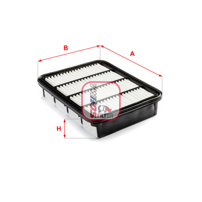 Filtru aer ~ Mitsubishi Aspire 1996 1997 1998 1999 2000 ~ S 3169 A ~ SOFIMA