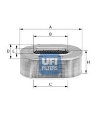 Filtru aer MITSUBISHI PAJERO/SHOGUN I (L04_G, L14_G), MITSUBISHI SHOGUN II (V3_W, V2_W, V4_W), MITSUBISHI PAJERO/SHOGUN I autoturism de teren, deschis