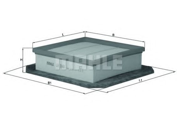 Filtru aer OPEL MERIVA B (2010 - 2016) KNECHT LX 3