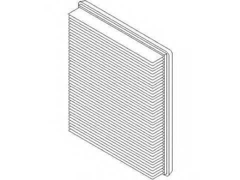 Filtru aer OPEL OMEGA A combi (66_, 67_), OPEL OMEGA A (16_, 17_, 19_) - TOPRAN 201 648