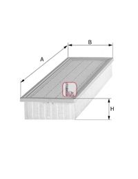 Filtru aer RENAULT CLIO II (BB0/1/2, CB0/1/2) (1998 - 2005) SOFIMA S 8302 A piesa NOUA