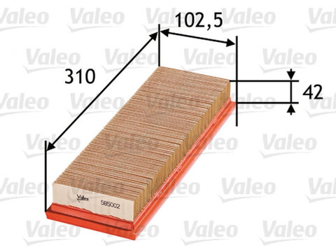 Filtru aer RENAULT ESPACE III JE0 VALEO 585002 PieseDeTop