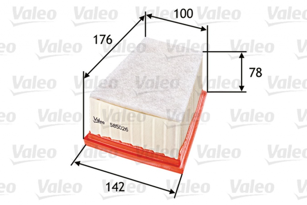 Filtru aer RENAULT SYMBOL I LB0 1 2 VALEO 585026