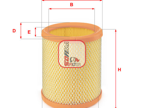 Filtru aer S 7196 A SOFIMA pentru CitroEn Ax CitroEn Bx CitroEn C15 CitroEn Zx Peugeot 205 Peugeot 405 Peugeot 106 Peugeot 306 CitroEn Saxo CitroEn Berlingo Peugeot Partner Peugeot Ranch Peugeot Grand CitroEn Xsara