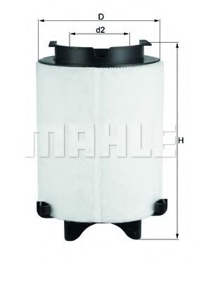 Filtru aer SKODA OCTAVIA 2 Combi (1Z5) (2004 - 2013) MAHLE ORIGINAL LX 1566/1