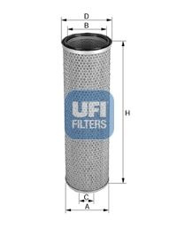 Filtru aer UFI 27.463.00
