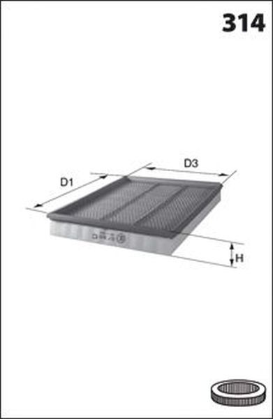 Filtru aer VW GOLF V Variant 1K5 MECA FILTER ELP9072
