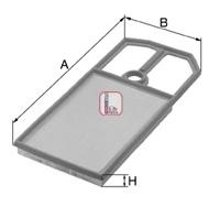 Filtru aer VW POLO limuzina (6KV2), SEAT INCA (6K9), SEAT AROSA (6H) - SOFIMA S 3184 A