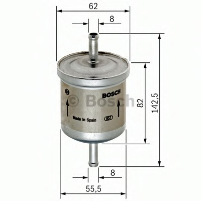 Filtru combustibil 0 450 902 161 BOSCH pentru Rena