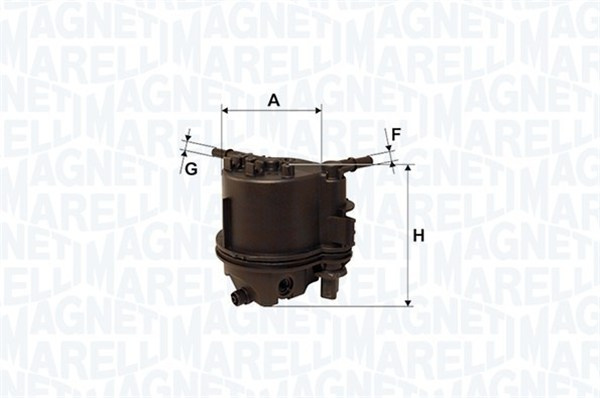 Filtru combustibil (152071760868 MAGNETI MARELLI) CITRO�N,FIAT,FORD,MAZDA,MINI,PEUGEOT,SANTANA,SUZUKI,VOLVO 1007|206|207|207 CC|207 SW|207, 207/207+|3, AXELA|300/350|3008|307|307 SW|308|308 SW|407|407