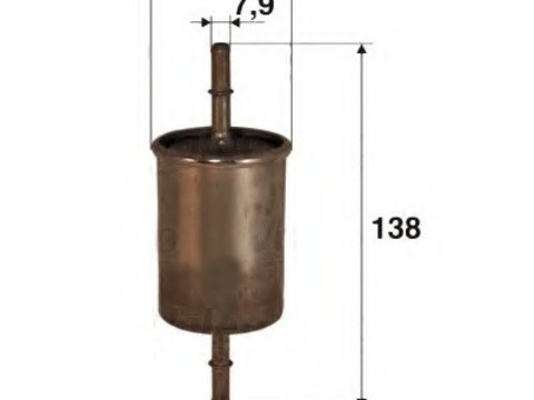 Filtru combustibil 587002 VALEO pentru Renault Megane Renault Express Renault Extra Renault Rapid Renault Clio Renault Twingo Renault Kangoo Renault Laguna Dacia Logan Renault Fluence Nissan Navara Dacia Sandero Renault Espace Renault Symbol Renault 
